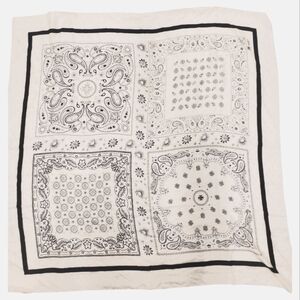 Authentic Tory Burch Patchwork Print Silk  Scarf